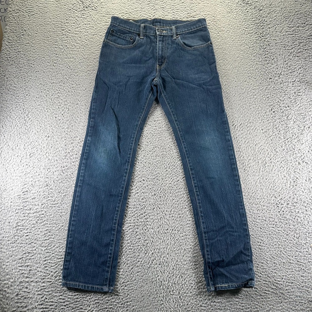 Levi's‎ 510 Jeans Womens 18 Blue Denim Cotton Skinny Leg Faded Stretch Workwear